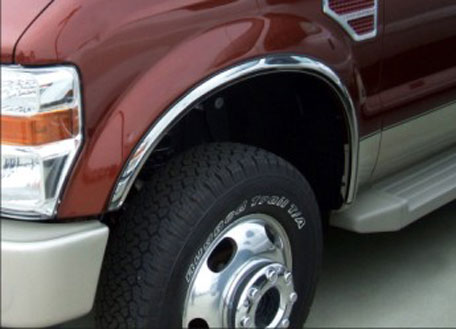 chrome fender trim, stainless steel fender trim, stainless fender trim, b&i fender trim, fender trim