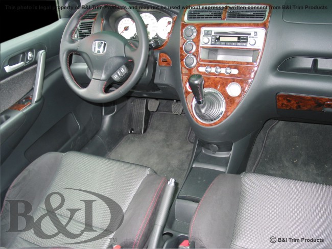 Honda Civic Si Wood Dash Kit by B&I