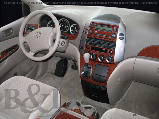 Toyota Sienna 04-up Wood Dash Kit by B&I