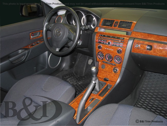 Mazda 3 Wood Dash Kit by B&I