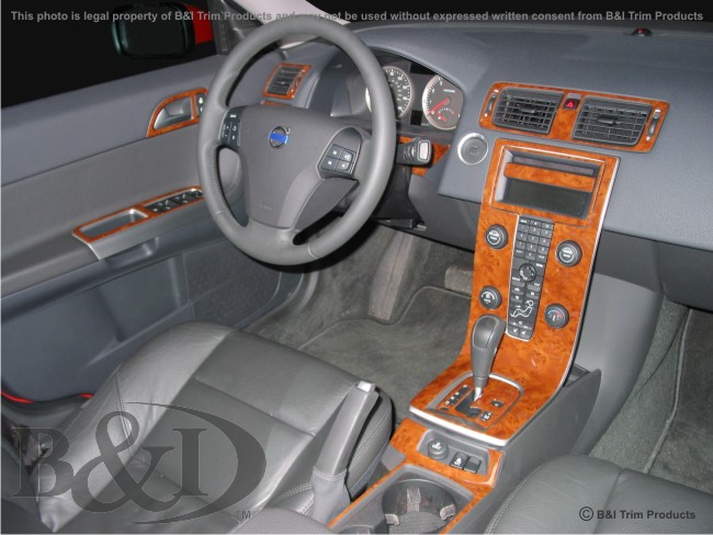 Volvo S40 / V50 Wood Dash Kit by B&I