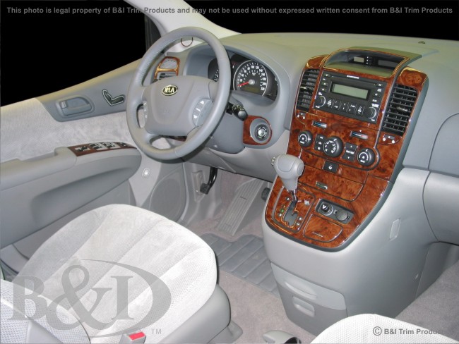 Kia Sedona 06-up Wood Dash Kit by B&I