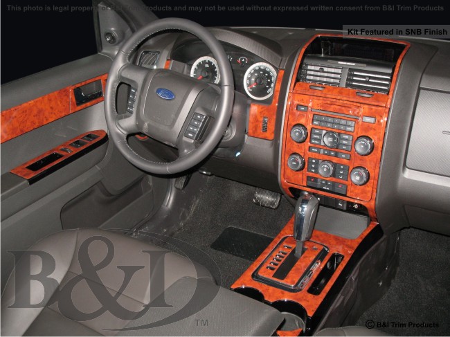 Ford Escape 08-up Wood Dash Kit by B&I