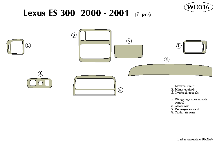 Lexus Es300 Dash Kit by B&I