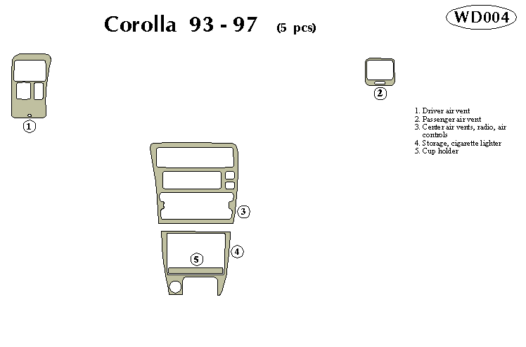 Toyota Corolla Dash Kit by B&I