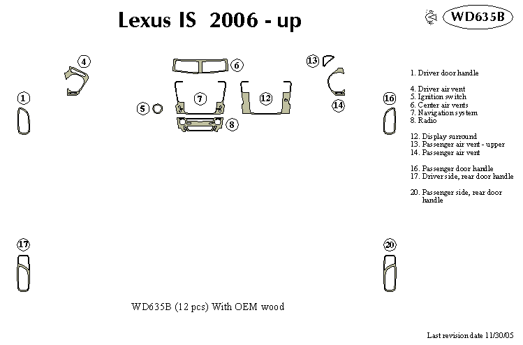Lexus Is Dash Kit by B&I