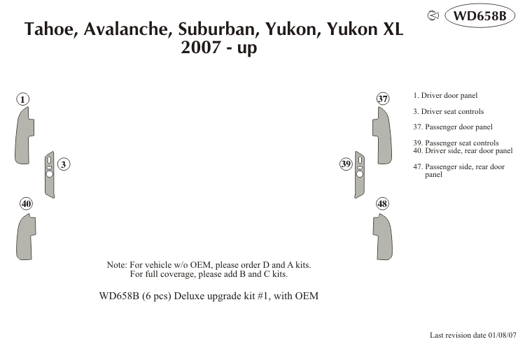 Chevrolet Tahoe Suburban Dash Kit by B&I