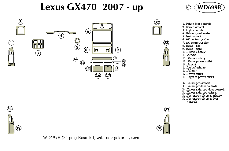 Fiti G35 Dash Kit by B&I