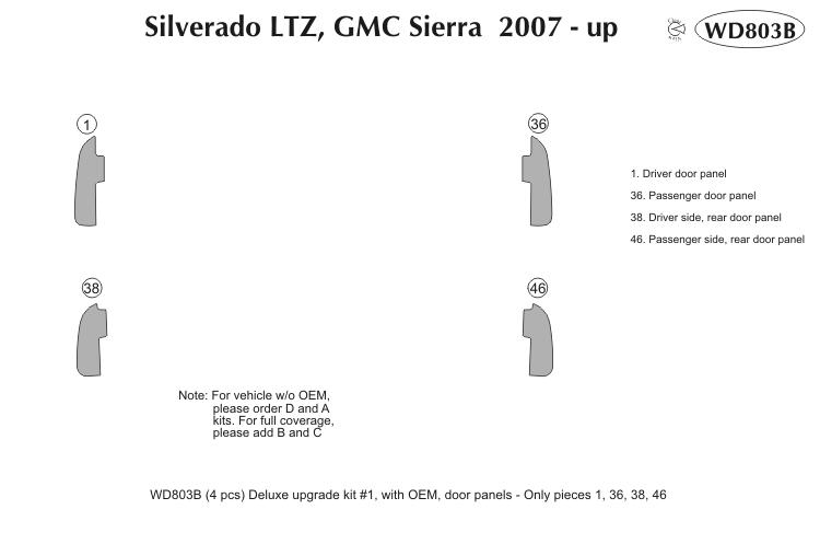 Chevy Silverado Ltz Dash Kit by B&I