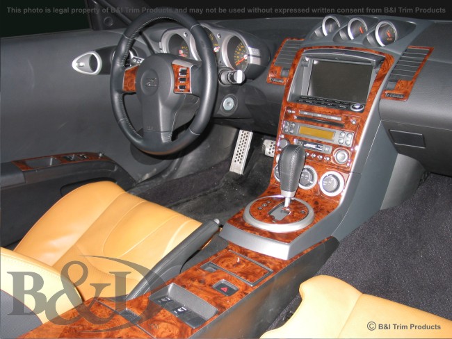 Nissan 350z Wood Dash Kit by B&I