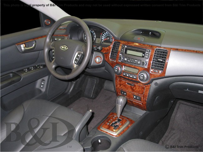Kia Optima Wood Dash Kit by B&I