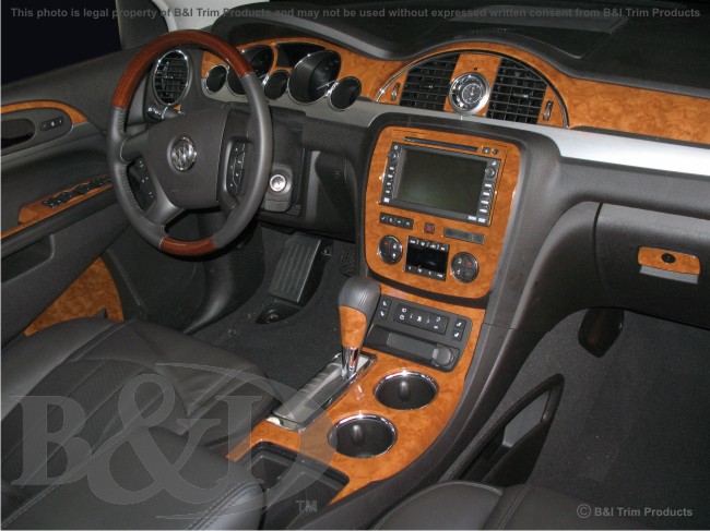 Buick Enclave Wood Dash Kit by B&I