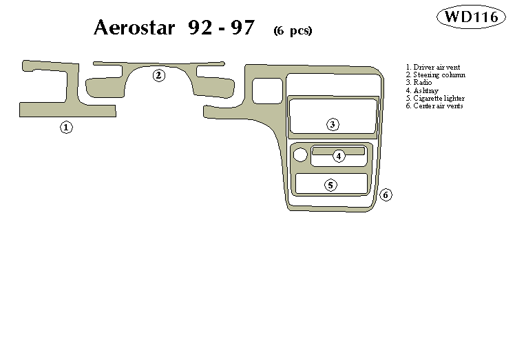 Ford Aerostar Dash Kit by B&I