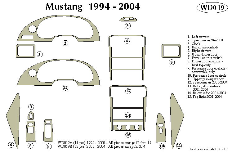 Ford Mustang Dash Kit by B&I