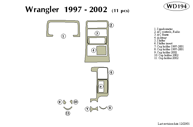 Jeep Wrangler Dash Kit by B&I