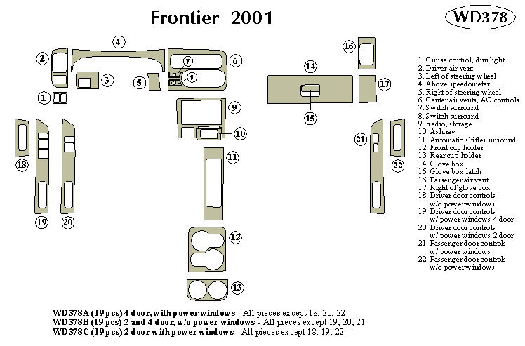 Nissan Frontier Dash Kit by B&I
