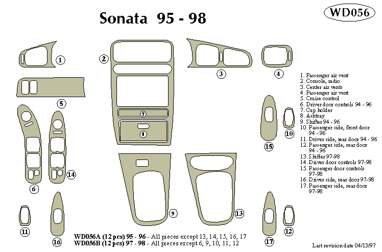 Hyundai Sonata Dash Kit by B&I