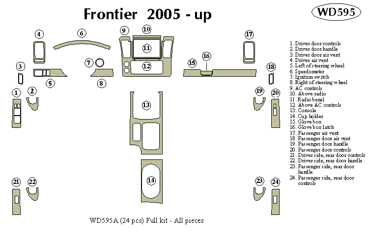 Nissan Frontier Dash Kit by B&I