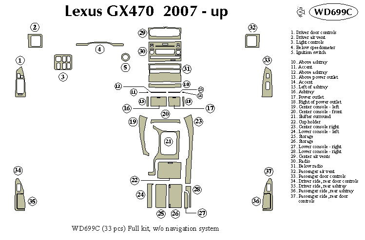 Fiti G35 Dash Kit by B&I