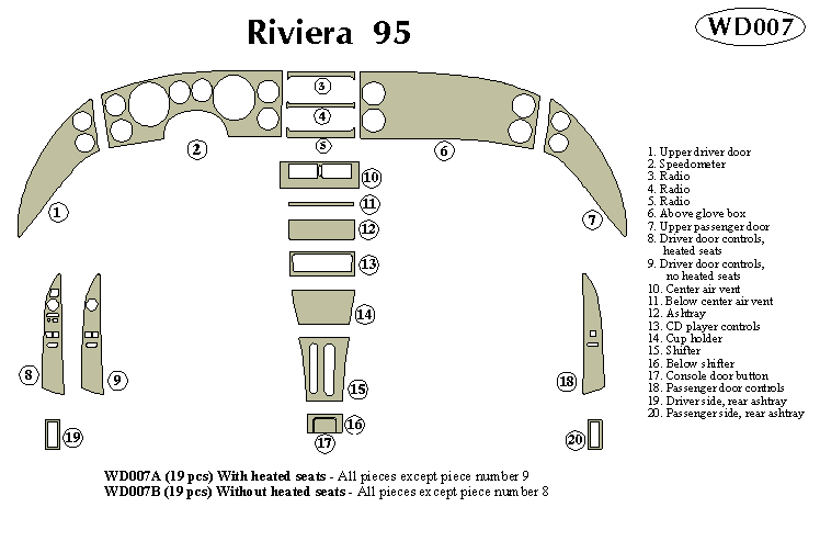 Buick Riviera Dash Kit by B&I